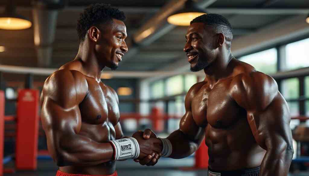 marcus luther, espoir olympique prometteur, reçoit l’approbation officielle de 'sugar ray', renforçant son statut de champion en devenir.