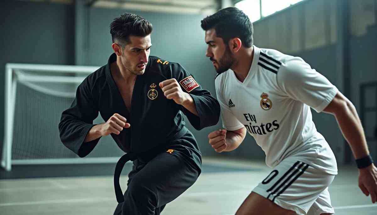 découvrez l'entraînement exclusif d'ilia topuria avec la star du football sergio ramos, une plongée unique dans leur préparation physique et mentale.