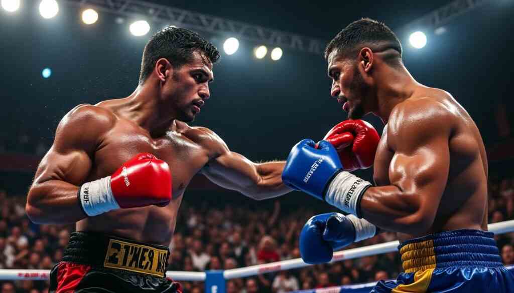 raul curiel suit son instinct pour surpasser jordan panthen et affirme ses ambitions au titre dans un combat intense et stratégique.