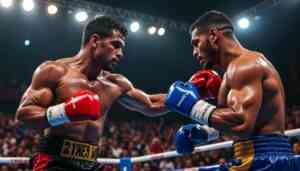 raul curiel suit son instinct pour surpasser jordan panthen et affirme ses ambitions au titre dans un combat intense et stratégique.