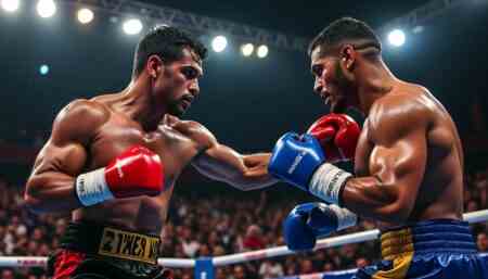 raul curiel suit son instinct pour surpasser jordan panthen et affirme ses ambitions au titre dans un combat intense et stratégique.
