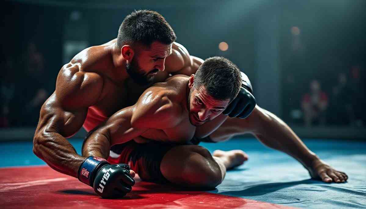 découvrez le combat intense entre tsarukyan et makhachev sur le tapis, où l'arménien répond avec force à la bataille de lutte.